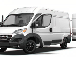 RAM Promaster Van L3H2 HQ Interior 2023 3D Model