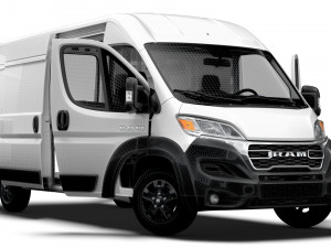 RAM Promaster Van L3H2 HQ Interior 2023 3D Model