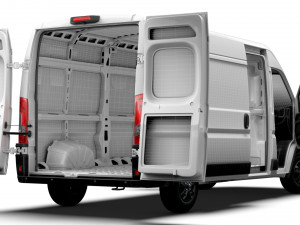 RAM Promaster Van L3H2 HQ Interior 2023 3D Model
