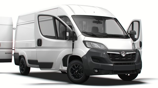 Vauxhall Movano Van L3H2 HQ Interior 2023 3D Model .c4d .max .obj .3ds .fbx .stl .blend 