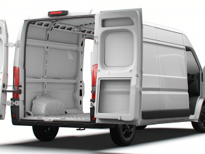 Vauxhall Movano Van L3H2 HQ Interior 2023 3D Model