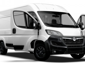 Vauxhall Movano Van L3H2 HQ Interior 2023 3D Model