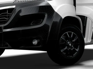 Vauxhall Movano Van L3H2 HQ Interior 2023 3D Model