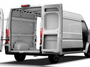 Vauxhall Movano Van L3H2 HQ Interior 2023 3D Model