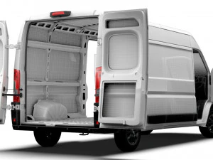 Vauxhall Movano Van L3H2 HQ Interior 2023 3D Model