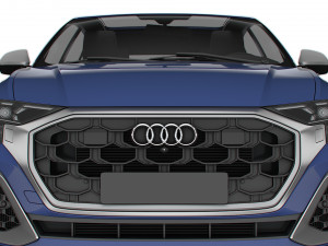 Audi SQ8 55 TFSI 2024 Model 3D