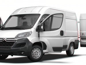 Citroen Jumper Van L2H2 HQ Interior 2023 Modelo 3D