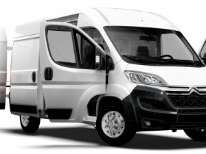 Citroen Jumper Van L2H2 HQ Interior 2023 Modelo 3D