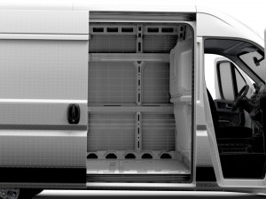Citroen Jumper Van L2H2 HQ Interior 2023 Modelo 3D
