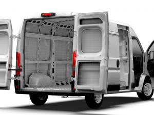 Citroen Jumper Van L2H2 HQ Interior 2023 Modelo 3D