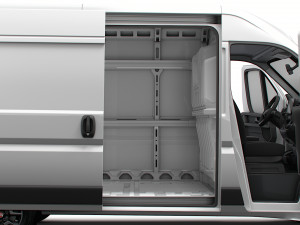 Fiat Ducato Van L2H2 HQ Interior 2023 3D 模型
