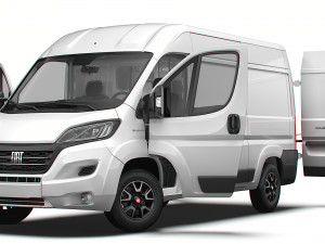 Fiat Ducato Van L2H2 HQ Interior 2023 3D 模型