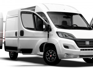 Fiat Ducato Van L2H2 HQ Interior 2023 3D 模型