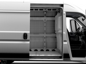 Fiat Ducato Van L2H2 HQ Interior 2023 3D 模型