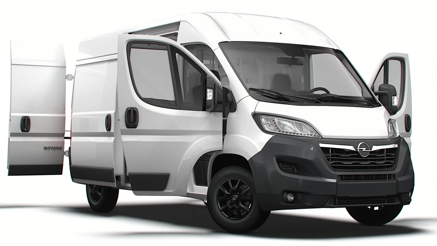 Opel Movano Van L2H2 HQ Interior 2023 3D Model .c4d .max .obj .3ds .fbx .stl .blend 