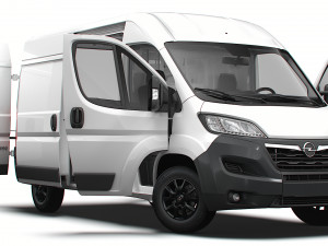 Opel Movano Van L2H2 HQ Interior 2023 3D मॉडल