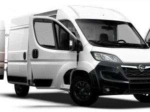 Opel Movano Van L2H2 HQ Interior 2023 3D Model