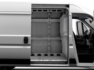 Opel Movano Van L2H2 HQ Interior 2023 3D मॉडल