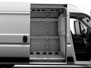 Opel Movano Van L2H2 HQ Interior 2023 3D Model