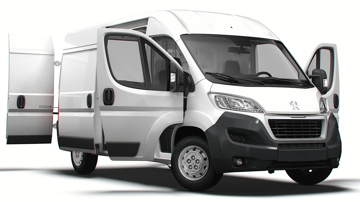 Peugeot Boxer Van L2H2 HQ Interior 2023 3D Model .c4d .max .obj .3ds .fbx .stl .blend 