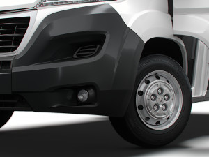 Peugeot Boxer Van L2H2 HQ Interior 2023 3D Model