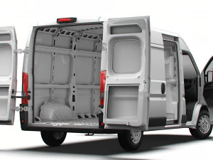 Peugeot Boxer Van L2H2 HQ Interior 2023 3D Model