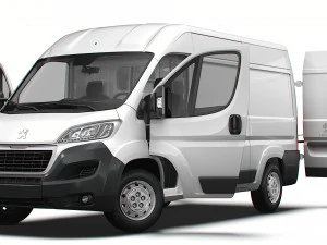 Peugeot Boxer Van L2H2 HQ Interior 2023 3D Model