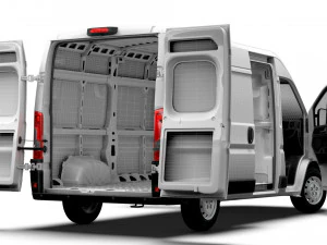 Peugeot Boxer Van L2H2 HQ Interior 2023 3D Model