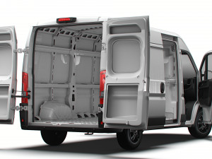RAM Promaster Van L2H2 HQ Interior 2023 Model 3D