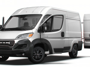 RAM Promaster Van L2H2 HQ Interior 2023 Model 3D