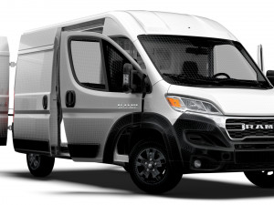 RAM Promaster Van L2H2 HQ Interior 2023 Model 3D
