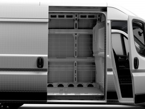 RAM Promaster Van L2H2 HQ Interior 2023 Model 3D
