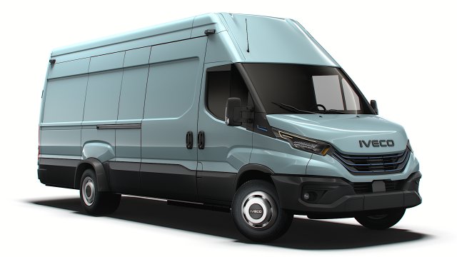 Iveco eDaily Van L5H3 2024 3D 模型 .c4d .max .obj .3ds .fbx .stl .blend 