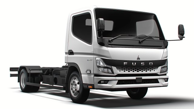 Mitsubishi Fuso E Canter 3400 2024 3D Model .c4d .max .obj .3ds .fbx .stl .blend 
