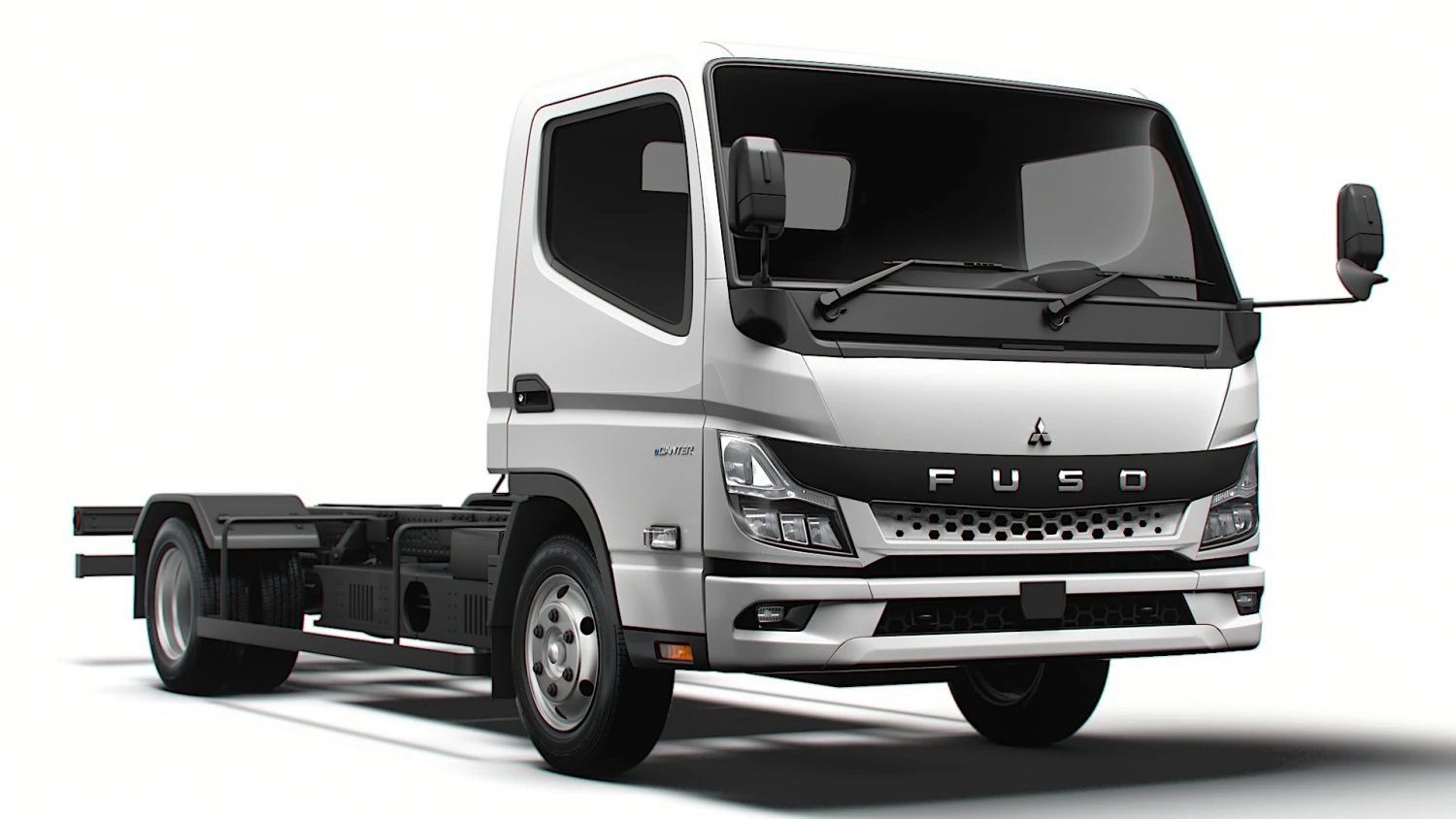 Mitsubishi Fuso E Canter 3400 2024 3D Model .c4d .max .obj .3ds .fbx .stl .blend