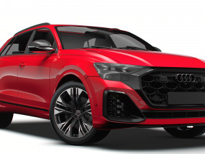 Audi Q8 50 TDI quattro S line UKspec 2024 3D Модель