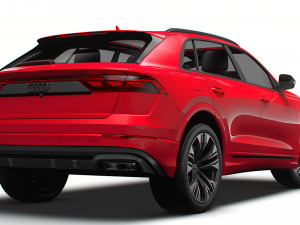 Audi Q8 50 TDI quattro S line UKspec 2024 3D मॉडल