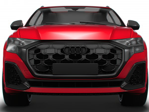Audi Q8 50 TDI quattro S line UKspec 2024 3D मॉडल