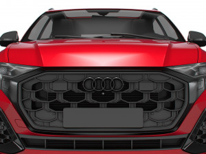 Audi Q8 50 TDI quattro S line UKspec 2024 3D मॉडल