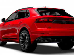 Audi Q8 50 TDI quattro S line UKspec 2024 3D मॉडल