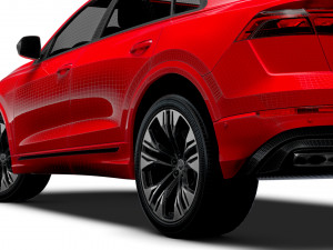 Audi Q8 50 TDI quattro S line UKspec 2024 3D मॉडल
