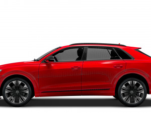 Audi Q8 50 TDI quattro S line UKspec 2024 3D मॉडल