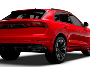 Audi Q8 50 TDI quattro S line UKspec 2024 3D मॉडल