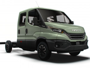 Iveco Daily Crew Cab L2 Chassis 2024 3D Model