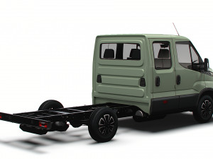 Iveco Daily Crew Cab L2 Chassis 2024 3D मॉडल