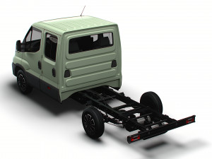Iveco Daily Crew Cab L2 Chassis 2024 3D मॉडल