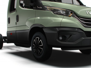 Iveco Daily Crew Cab L2 Chassis 2024 3D मॉडल