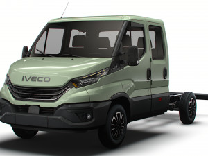 Iveco Daily Crew Cab L2 Chassis 2024 3D मॉडल