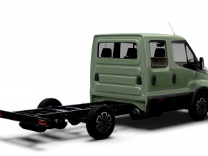 Iveco Daily Crew Cab L2 Chassis 2024 3D मॉडल