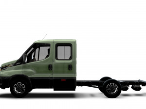 Iveco Daily Crew Cab L2 Chassis 2024 3D मॉडल